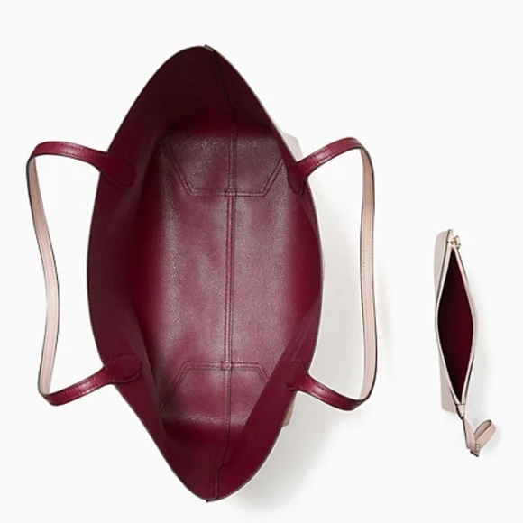 NWT Kate Spade genuine leather tote and wristlet - Picture 4 of 9